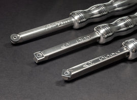 Buy silver-handles Acrylic Resin Roughing, Turning and Detailing 3 Tool Set - 12" Overall