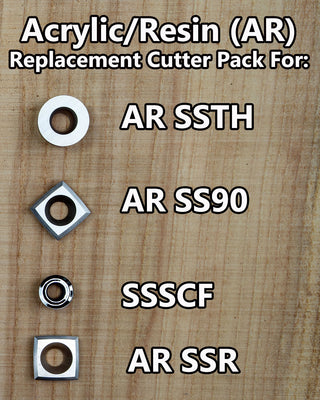 Acrylic/Resin Cutter Pack for Simple Start 4 Tool Set - AR SSTH, AR SSR, AR SS90 & SSSCF