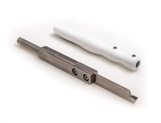 Buy 8-long-white-aluminum-handle Simple Carbide Parting Tool for Wood Lathe