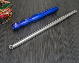 Buy 8-long-blue-aluminum-handle Simple Shear Cutting Finisher Tool for Wood or Acrylic/Resin, unhandled (12" Long SSCF)