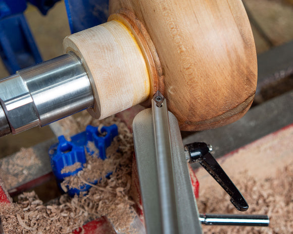 Turners Bundle with Carbide Tool Set, Bowl Blank, Glue Hub and Wrench