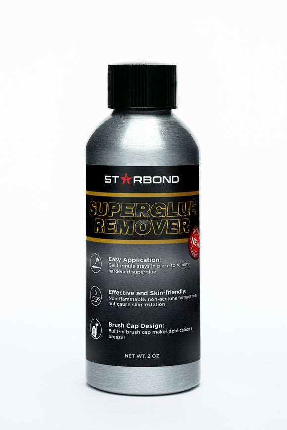 Starbond Super Glue Remover, Debonder, Easy Brush Cap, 2 oz