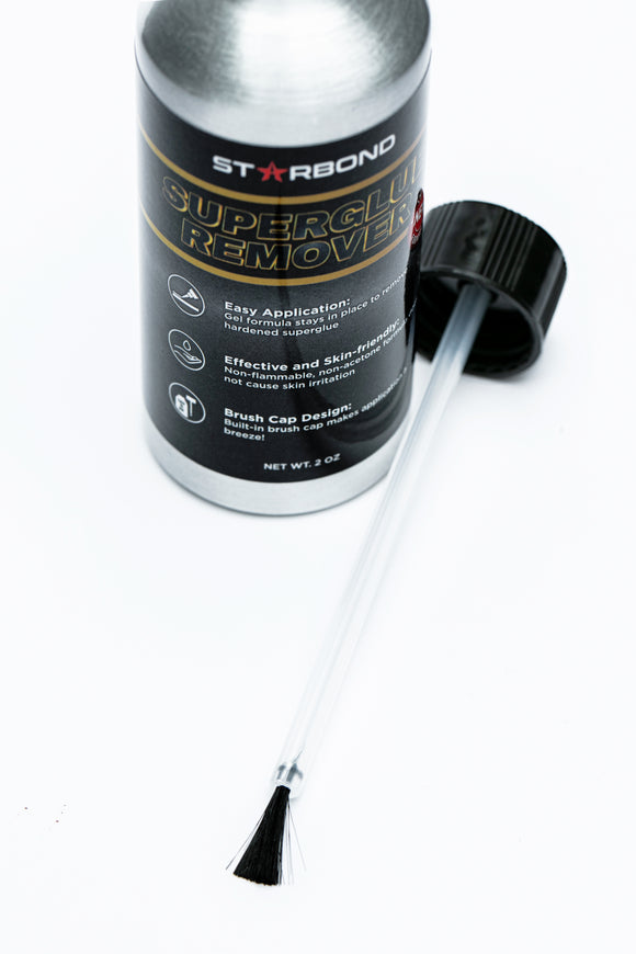 Starbond Super Glue Remover, Debonder, Easy Brush Cap, 2 oz