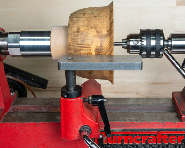 Scraper Tool Rest Platform with Post and Clamping Collar for Woodturning Lathe