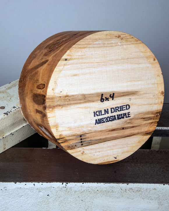 Kiln Dried Wood Bowl or Project Turning Blank - Round - 6" x 6"x 4"