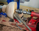 Simple Turner and Hollower hollowing a bowl on a small wood lathe