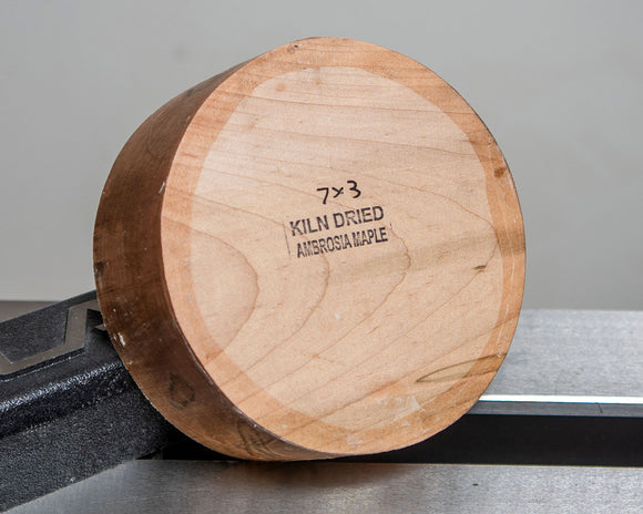 Kiln Dried Wood Bowl or Project Turning Blank - Round - 7" x 7"x 3"