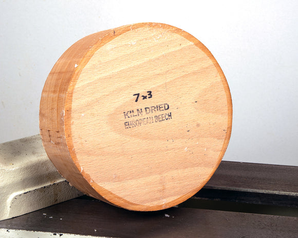 Kiln Dried Wood Bowl or Project Turning Blank - Round - 7" x 7"x 3"