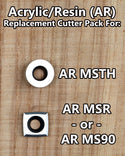 Acrylic/Resin Cutter Pack for Mid Size 2 Tool Set - AR MSTH & AR MSR