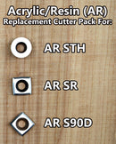 Acrylic/Resin Cutter Pack for Full Size 3 Tool Set - AR STH, AR SR & AR S90-1