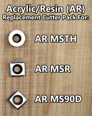 Acrylic/Resin Cutter Pack for Mid Size 3 Tool Set - AR MSTH, AR MSR & AR MS90