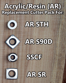 Acrylic/Resin Cutter Pack for Full Size 4 Tool Set - AR STH, AR SR, AR S90 & SSCF