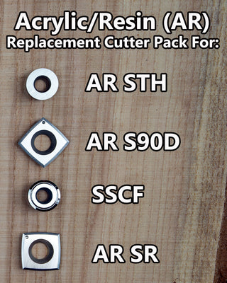 Acrylic/Resin Cutter Pack for Full Size 4 Tool Set - AR STH, AR SR, AR S90D & SSCF