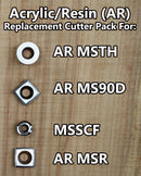 Acrylic/Resin Cutter Pack for Mid Size 4 Tool Set - AR MSTH, AR MSR, AR MS90 & MSSCF-1