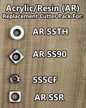 Acrylic/Resin Cutter Pack for Simple Start 4 Tool Set - AR SSTH, AR SSR, AR SS90 & SSSCF