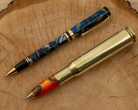 Acrylic Resin Pen Turners 3 Tool Bundle with Negative Rake Scraper, Rougher and Turner - 12" Overall