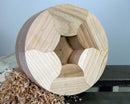 Segmented Bowl Blank for Woodturning, 6.5" x 3"-2