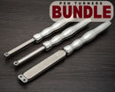 Acrylic Resin Pen Turners 3 Tool Bundle with Negative Rake Scraper, Rougher and Turner - 12" Overall-2