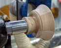 Aluminum Glue Hub with Threads for Wood Lathe, use with or without wood waste block