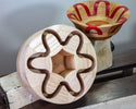 Turners Bundle - Ash/Maple Segmented Bowl Blank with Resin Inlay plus Glue Hub with waste block and wrench