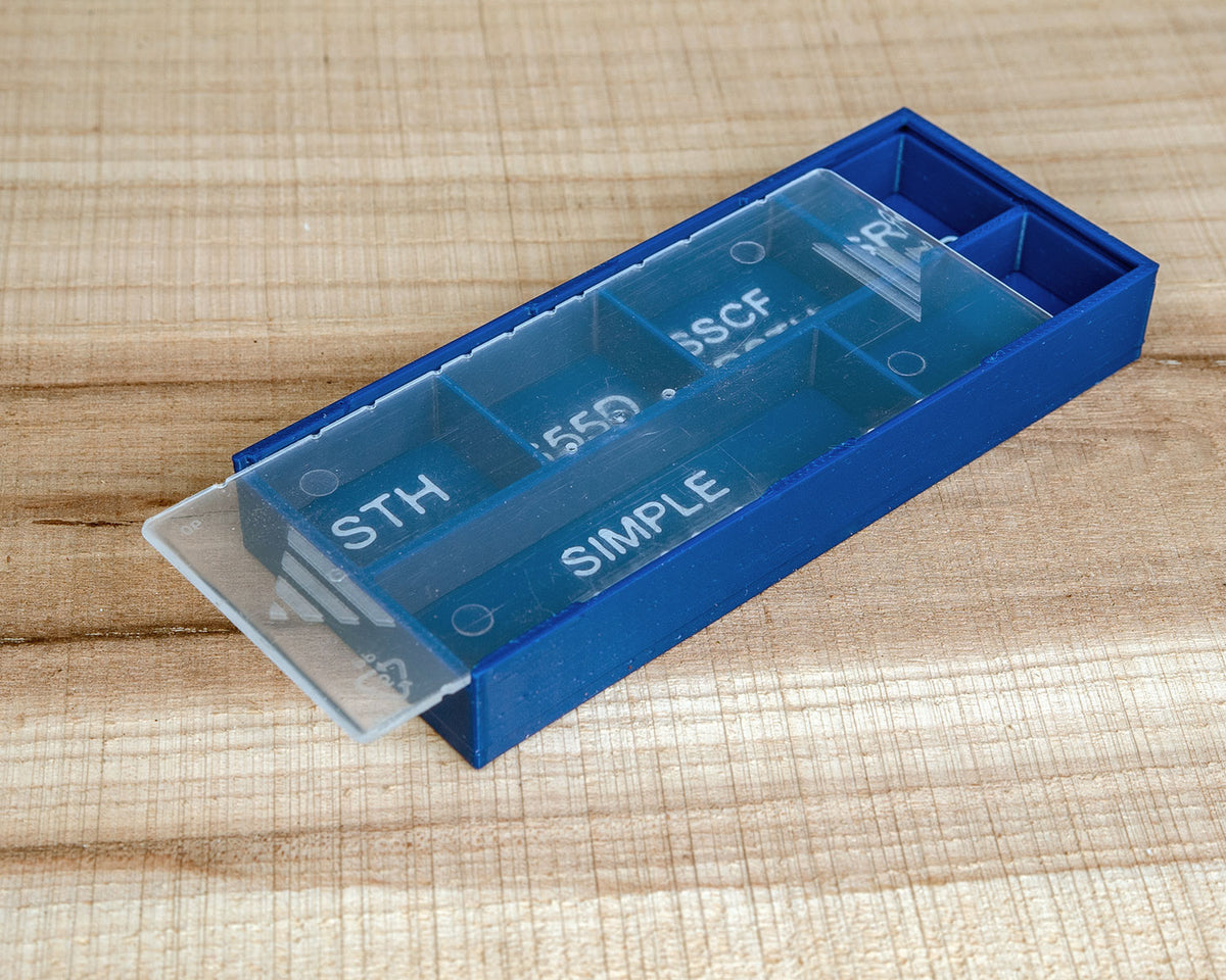 Fresh Section Tools Cutter or Screw Storage Box with Labeled Sections, Full Size Tools ...