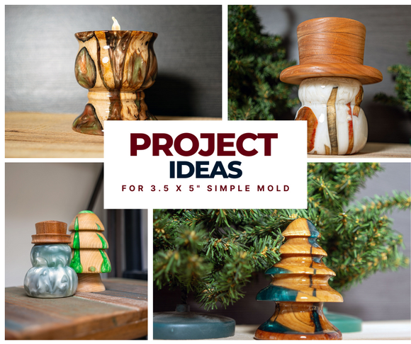 Simple Resin Mold - 4" diameter x 5" tall