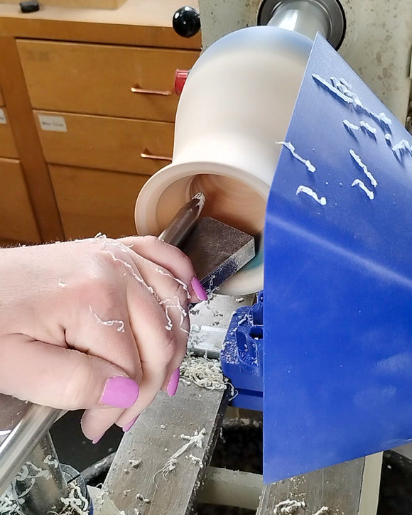 Simple Shear Cutting Finisher MINI for Wood or Acrylic Turning, Unhandled (12" Long SSCF Mini)