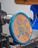 Platter Blank for Woodturning with Routered Design for Epoxy Resin, 10.25" x 1.9"-15