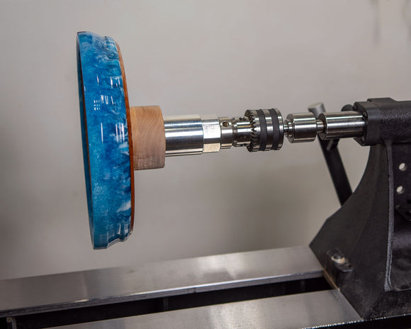 Platter Blank for Woodturning with Routered Design for Epoxy Resin, 10.25" x 1.9"