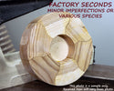 Segmented Bowl Blank for Woodturning, 6.5" x 2"