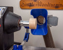 Aluminum Glue Hub with Threads for Wood Lathe, use with or without wood waste block-3