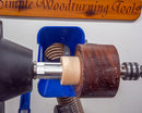 Aluminum Glue Hub with Threads for Wood Lathe, use with or without wood waste block-7