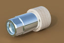Aluminum Glue Hub with Threads for Wood Lathe, use with or without wood waste block-1