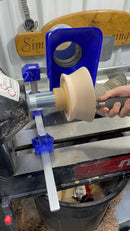 Simple Dust Collection System for Split-Bed Wood Lathe – Compatible with 4" Tubing-8