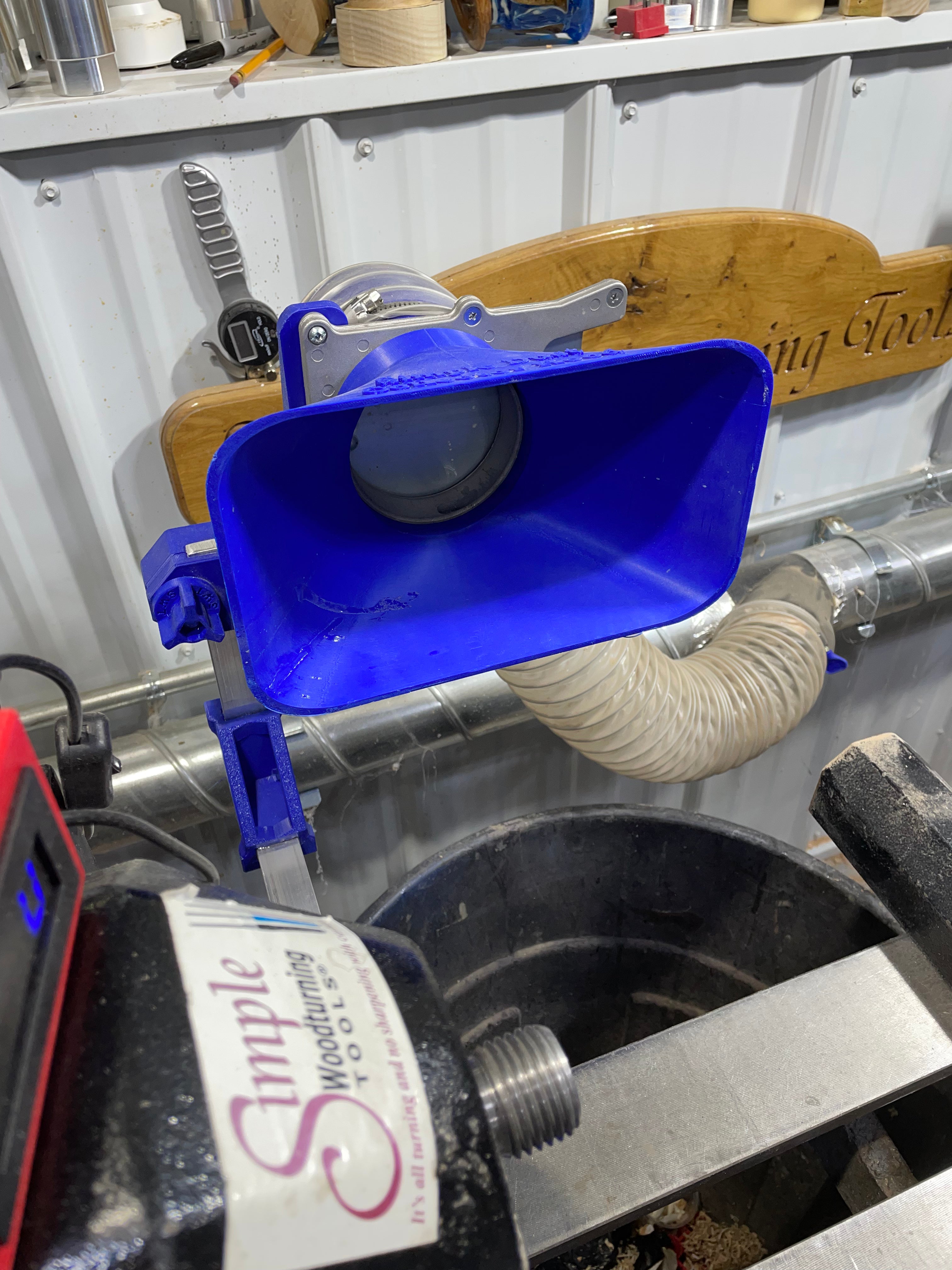 Simple Dust Collection System for Split-Bed Wood Lathe โ Compatible wi ...