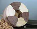 Segmented Bowl Blank for Woodturning, 6.5" x 3"-9