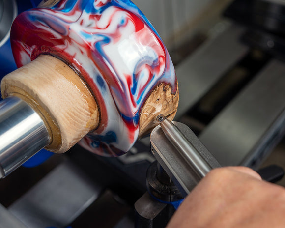 Simple Shear Cutting Finisher MINI for Wood or Acrylic Turning, Unhandled (12" Long SSCF Mini)