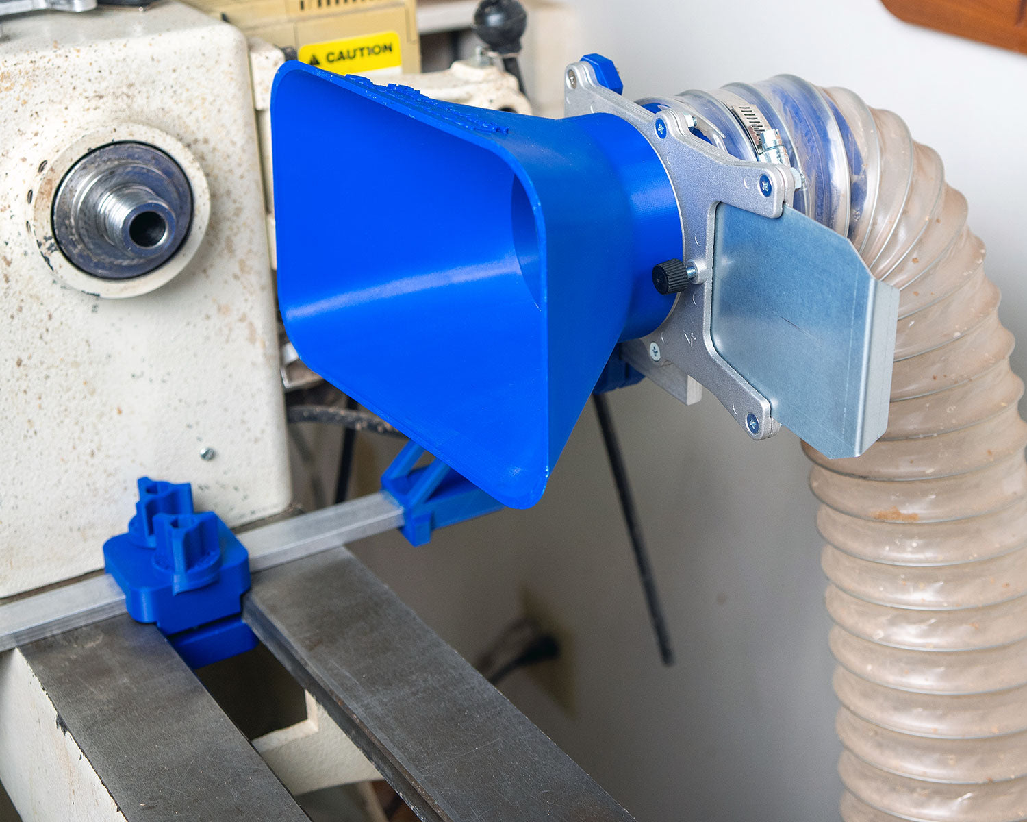 Simple Dust Collection System for Split-Bed Wood Lathe – Compatible wi ...