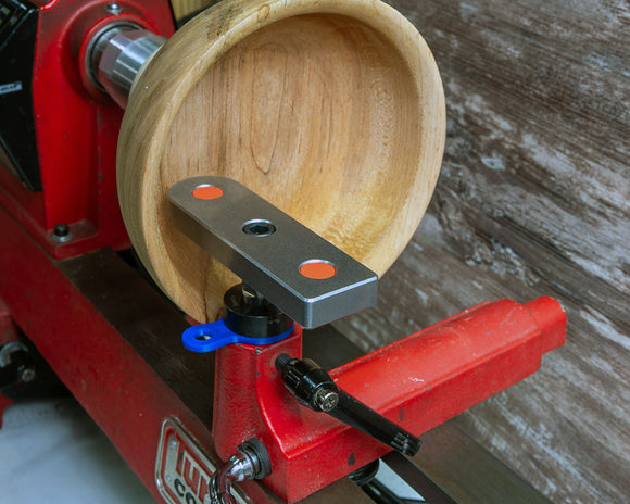 Adjustable Tool Rest with Flat Platform, Post and Clamping Collar for Wood Turning Lathe