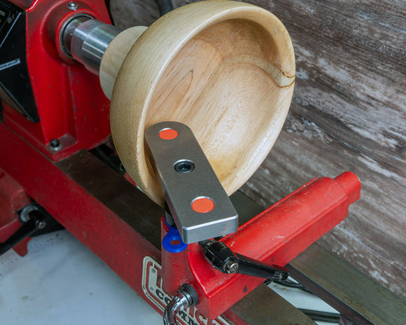 Adjustable Tool Rest with Flat Platform, Post and Clamping Collar for Wood Turning Lathe
