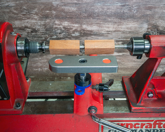 Adjustable Tool Rest with Flat Platform, Post and Clamping Collar for Wood Turning Lathe