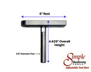Adjustable Tool Rest with Flat Platform, Post and Clamping Collar for Wood Turning Lathe-22
