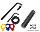 Post for Adjustable Tool Rest for Wood Lathes - Post Only-2
