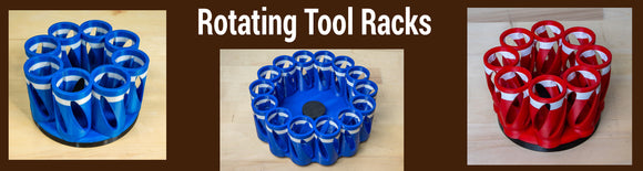 Rotating tool rack