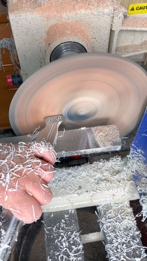 Simple Scraper V - 12" scraper for steep inside walls and bottom finishing