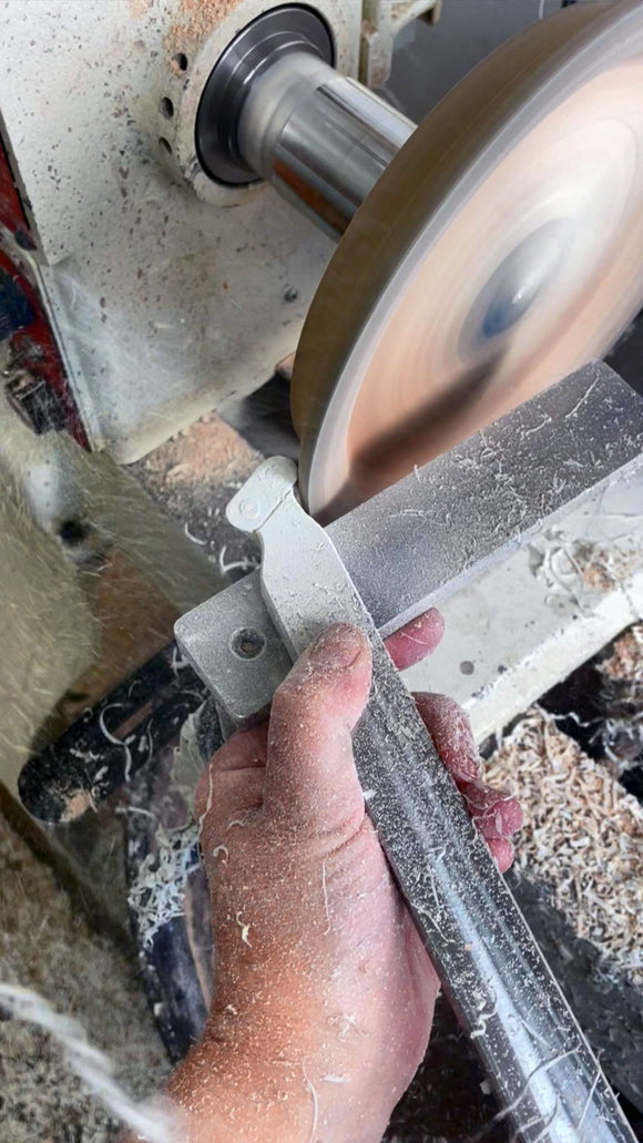 Simple Scraper V - 12" scraper for steep inside walls and bottom finishing