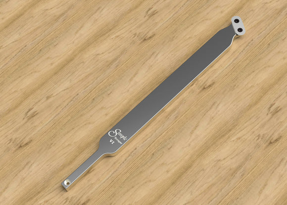 Simple Scraper VI - 12" scraper for shaping the inside lip and shaping between the headstock and the bottom