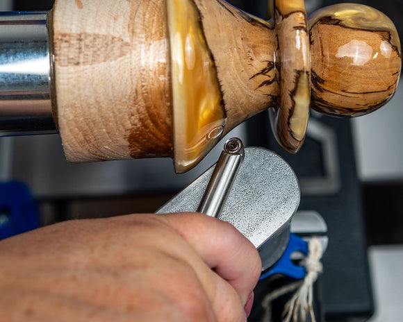 Shear Cutter Finishing Tool with Handle - Wood, Acrylic, Resin or Hybrid - 12" Overall