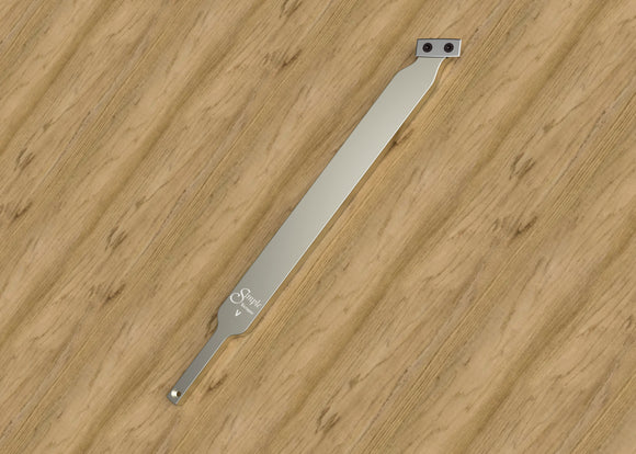 Simple Scraper V - 12" scraper for steep inside walls and bottom finishing