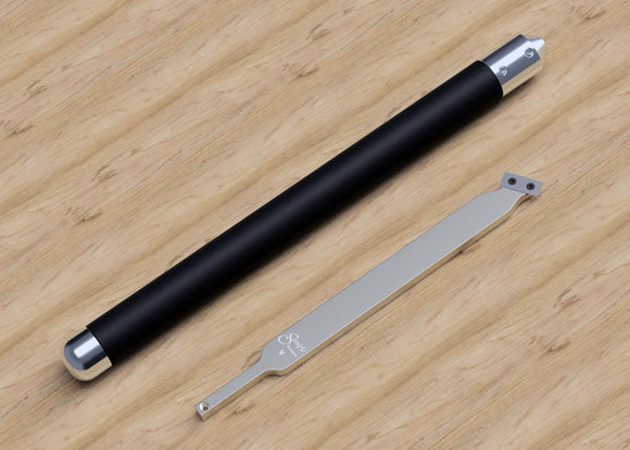 Simple Scraper V - 12" scraper for steep inside walls and bottom finishing